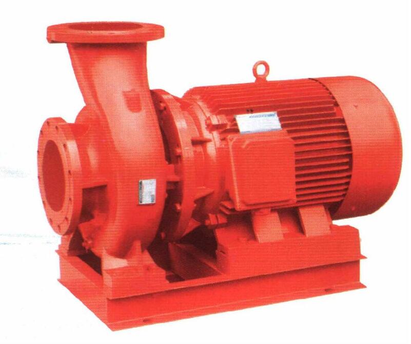 Horizontal fire pump