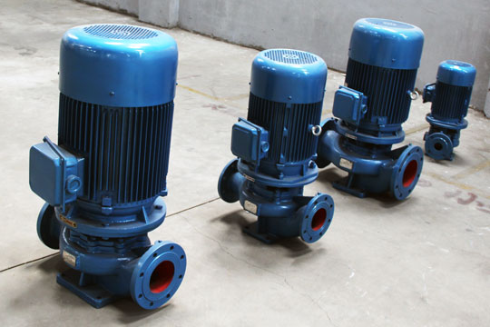 Vertical centrifugal pipeline pump