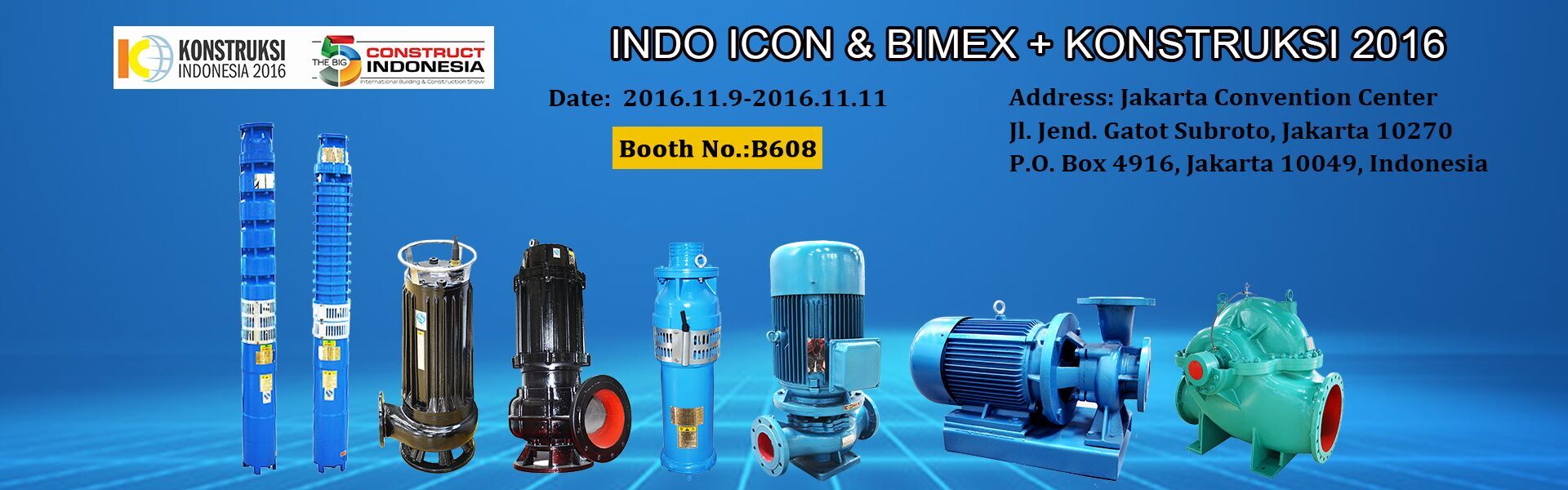 Pump of INDO ICON & BIMEX + KONSTRUKSI 2016